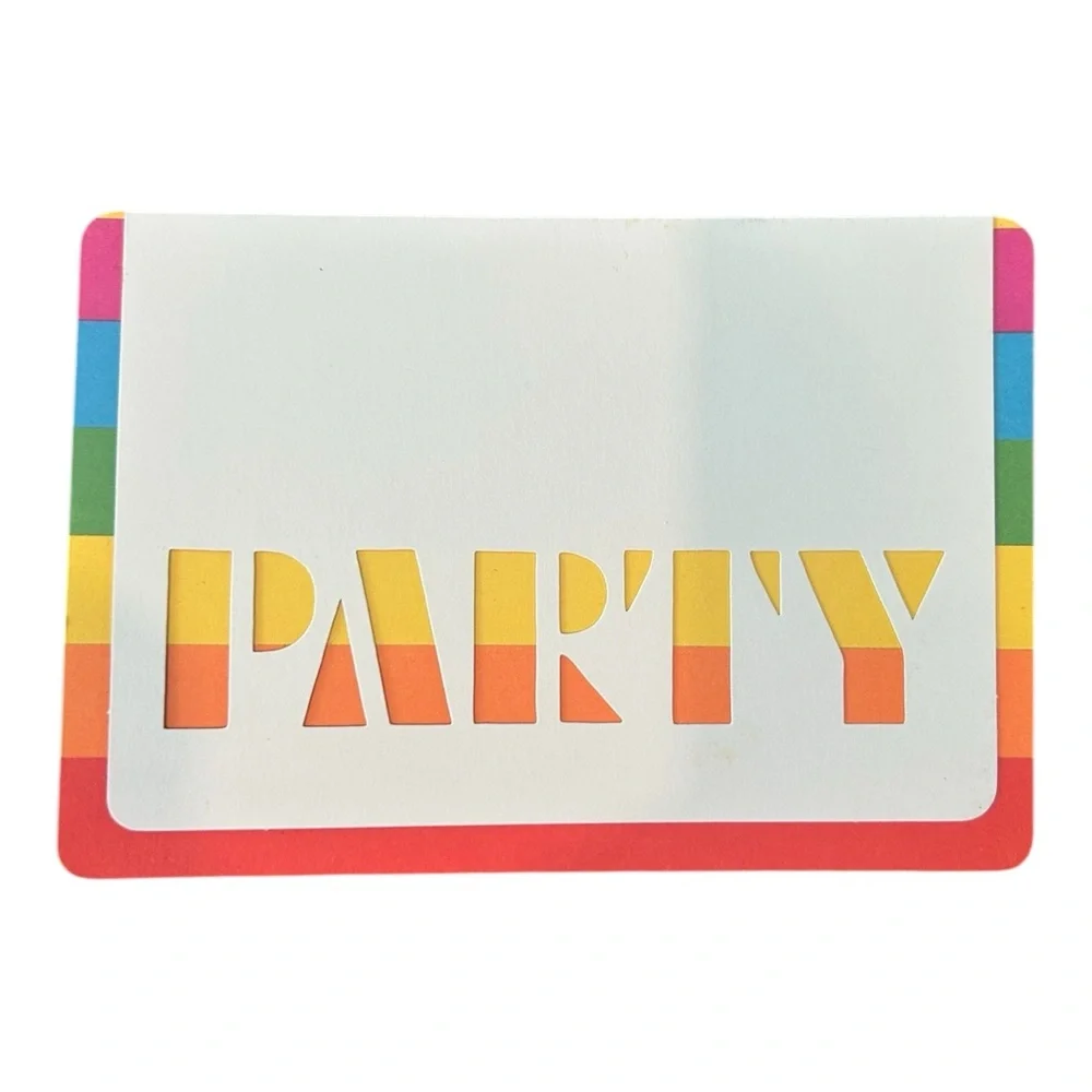 VTG Hallmark Rainbow Party Invitations PRIDE 1 in Package 17 Loose 25 Total READ
